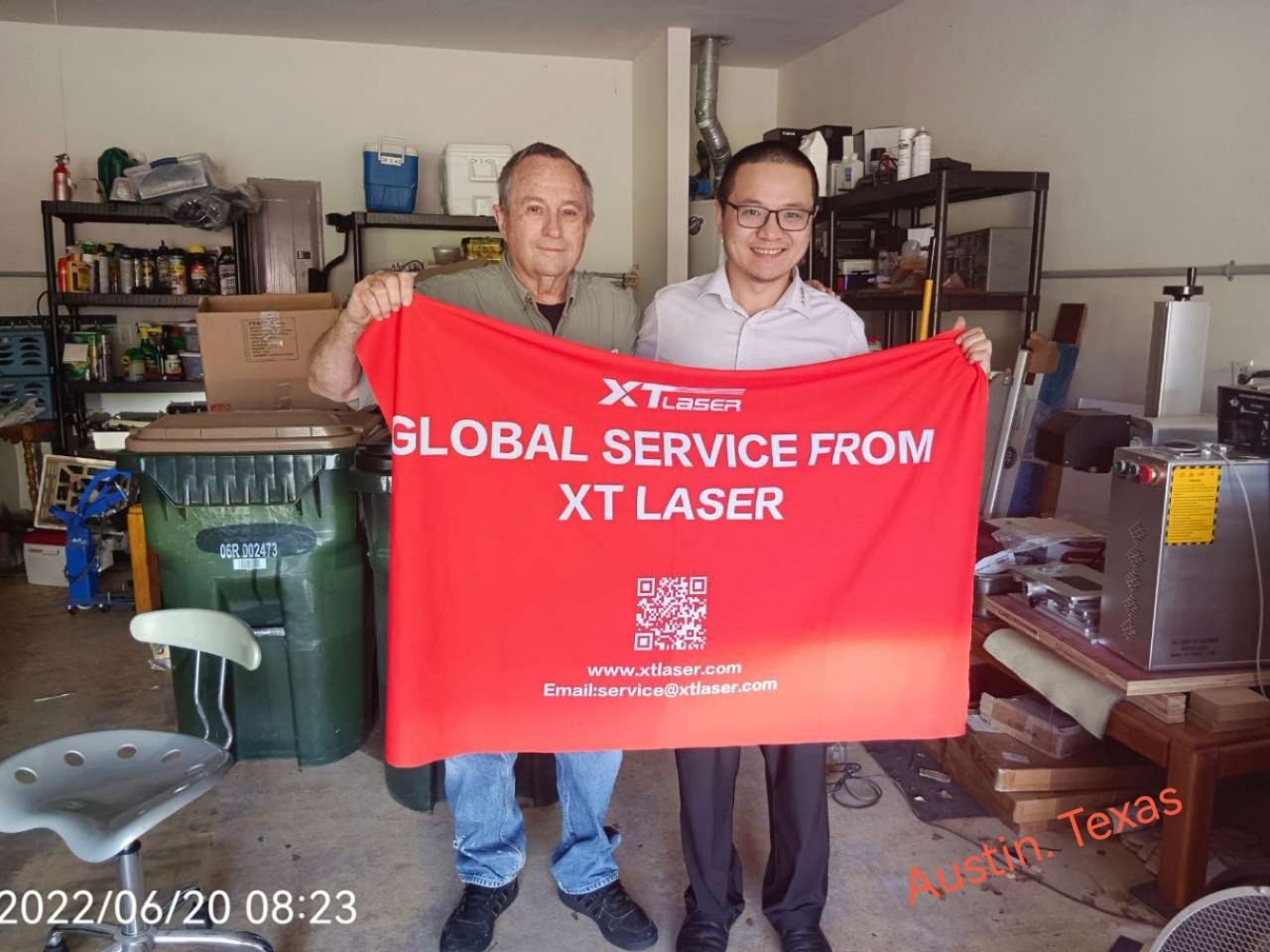 Serviciu fără griji, începeți dintr-o nouă zi XTlaser Post-vânzare Global Service Line American Station